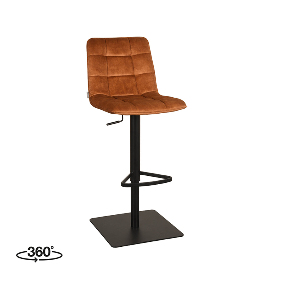 LABEL51 Barkruk Juul - Velours - Gaslift